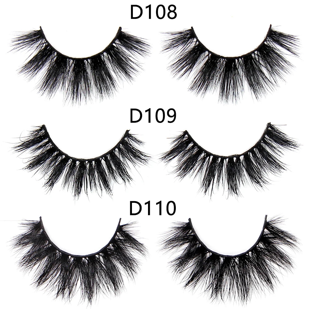 FOXESJI Lashes 3D Mink Eyelashes Natural Long Fluffy Dramatic Strip Eye Lashes Eyelash Extension Soft False Eyelashes Makeup