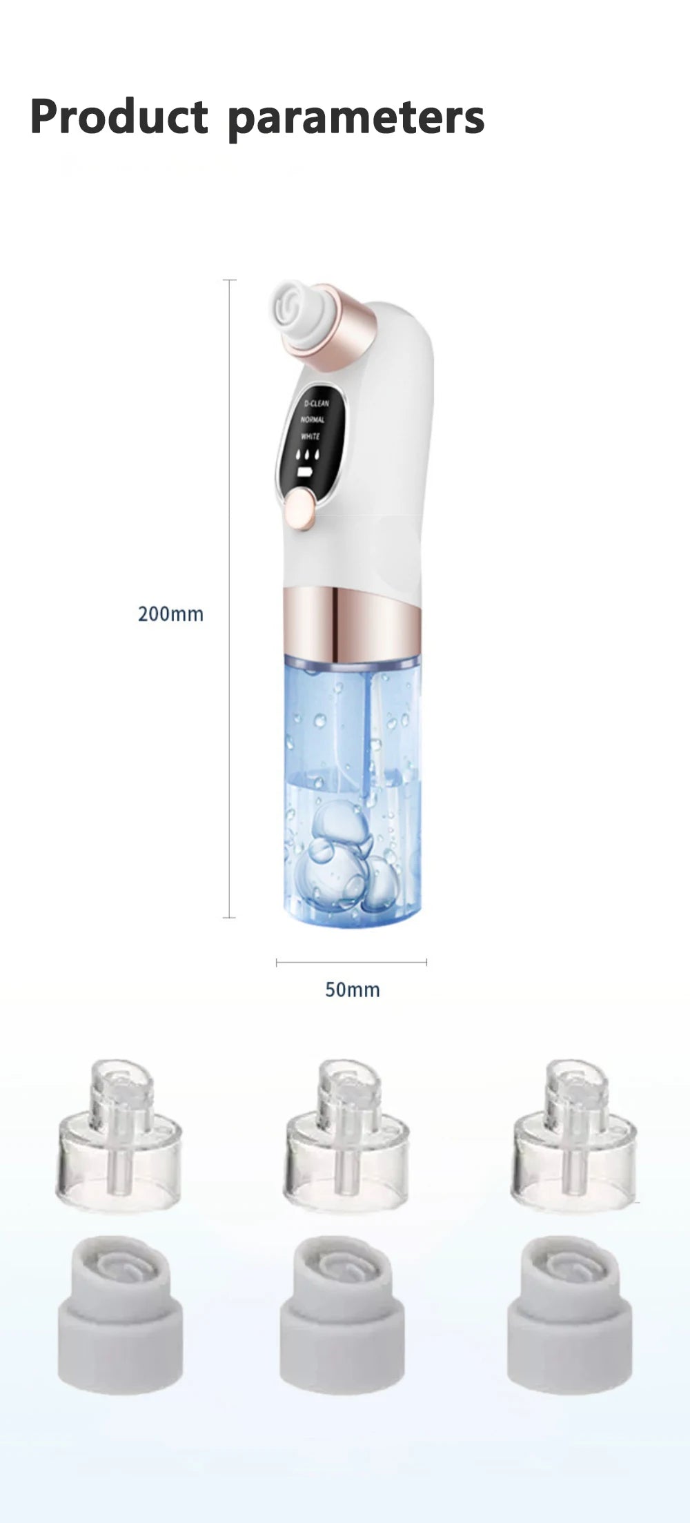 Electric Blackhead Remover Pore Vacuum Cleaner Device