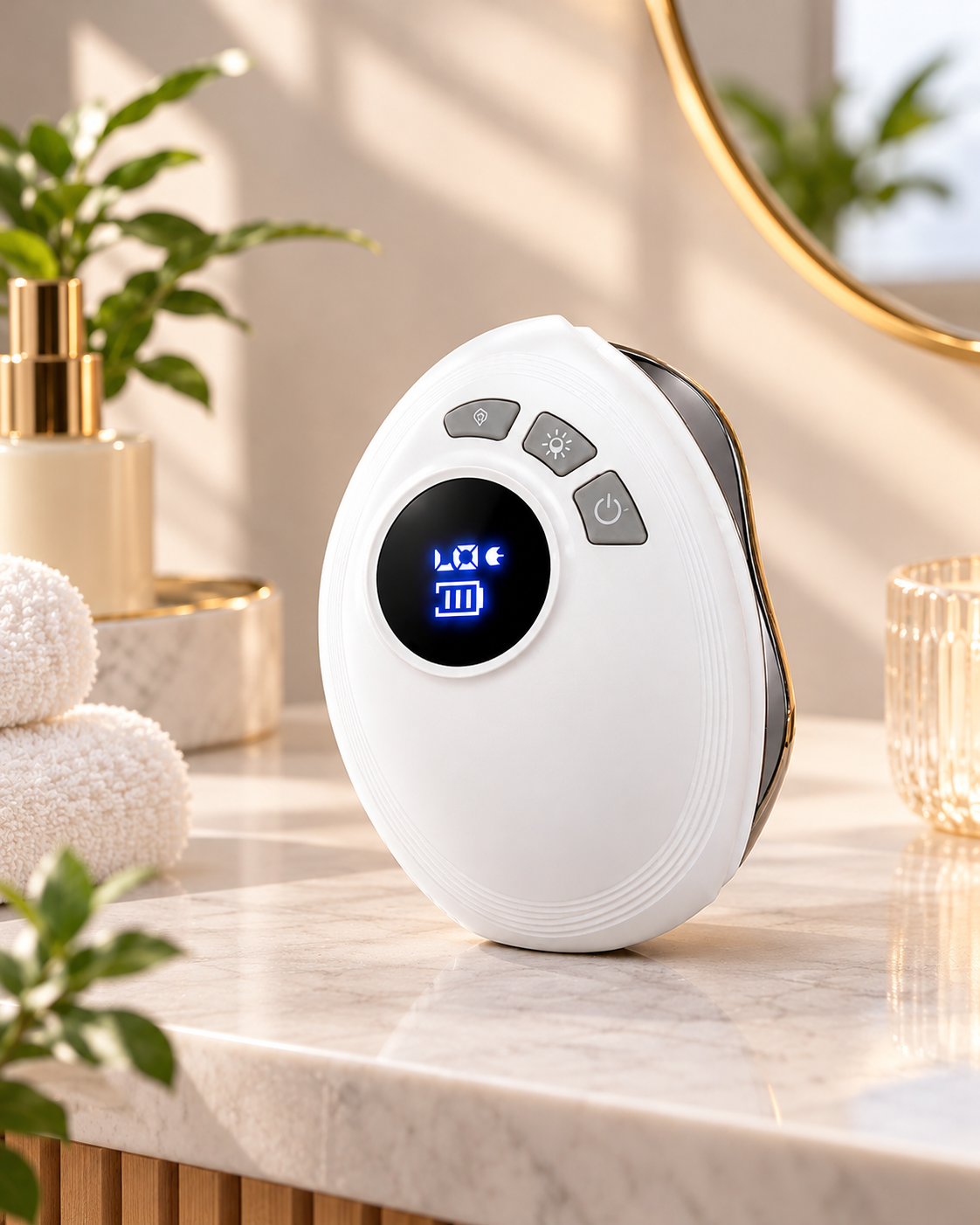 Heated Vibrating Gua Sha Facial Massager