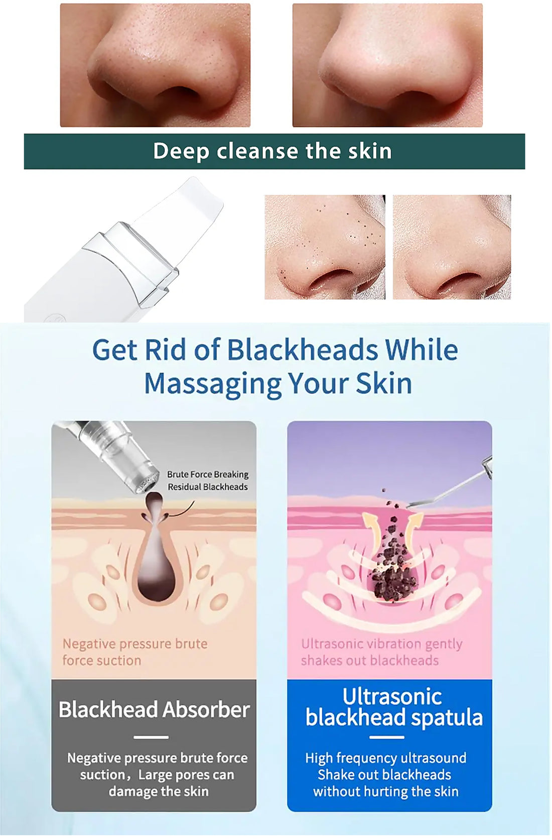 Kalicy 3-in-1 Ultrasonic Skin Care Device Cleanse & Lift additional product view 10