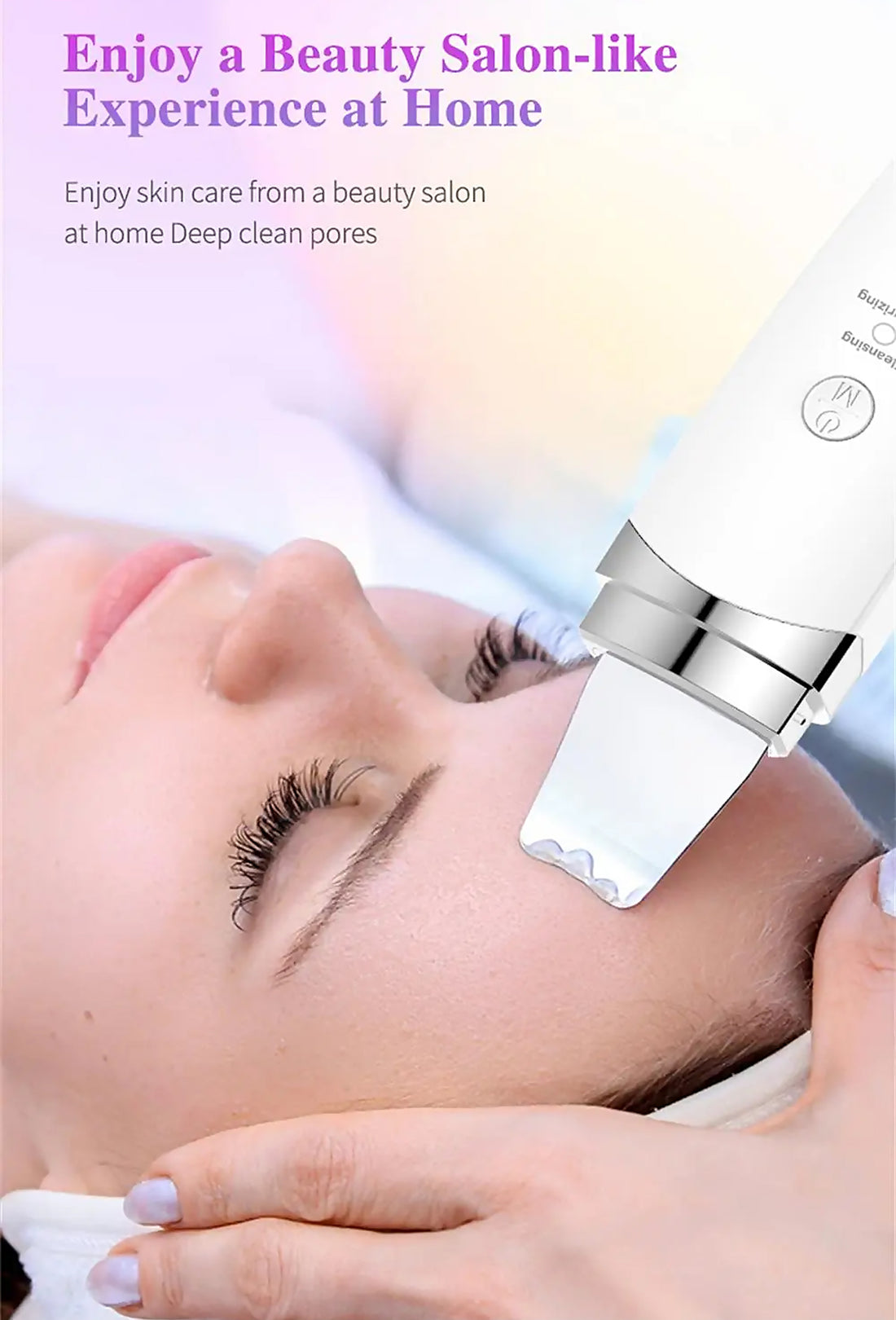 Kalicy 3-in-1 Ultrasonic Skin Care Device Cleanse & Lift front view of the device