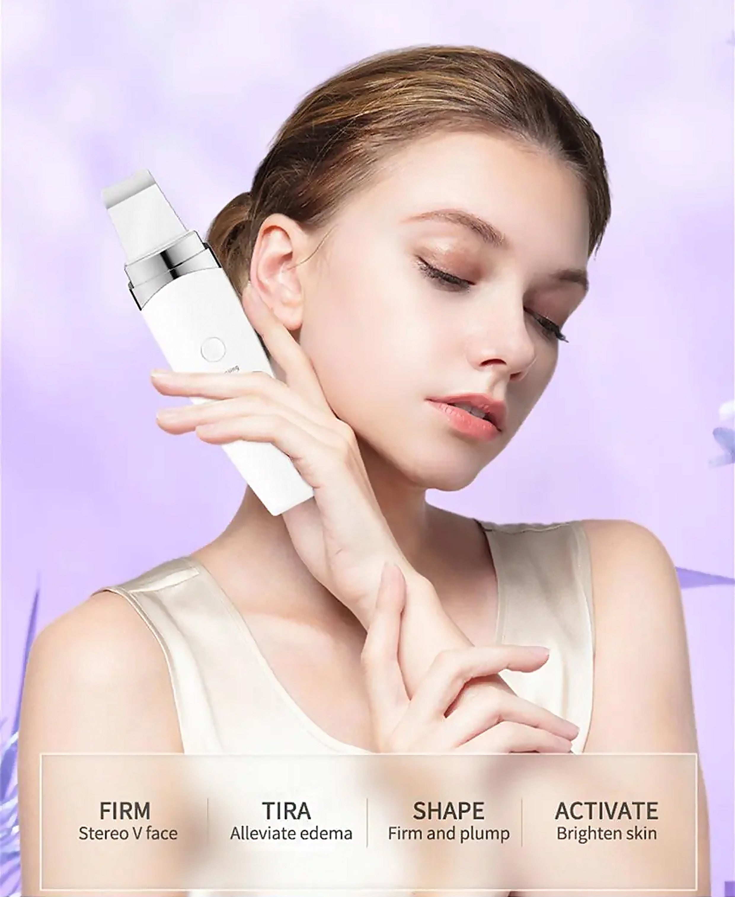 Kalicy 3-in-1 Ultrasonic Skin Care Device Cleanse & Lift charging base and accessories